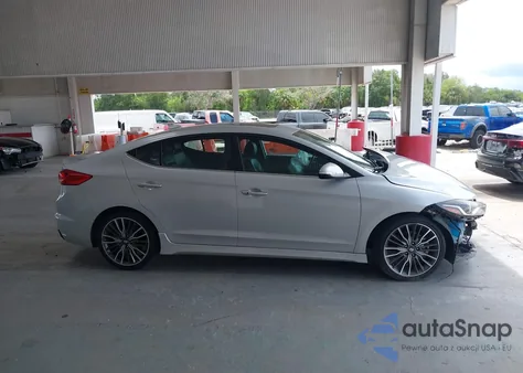 2018 Hyundai Elantra Sport из США, поврежденный, VIN KMHD04LB3JU702020